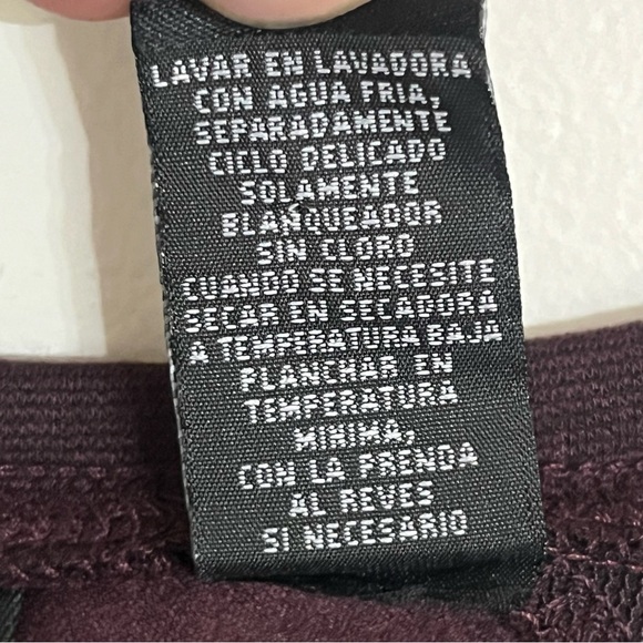 Women’s Norton Studio Midi Length Purple Diagonal Striped Skirt Size Large - Picture 7 of 8